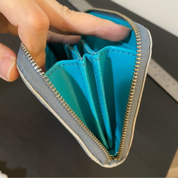 Fossil grey-blue leather wallet (phone wallet) - Picture 9 of 16